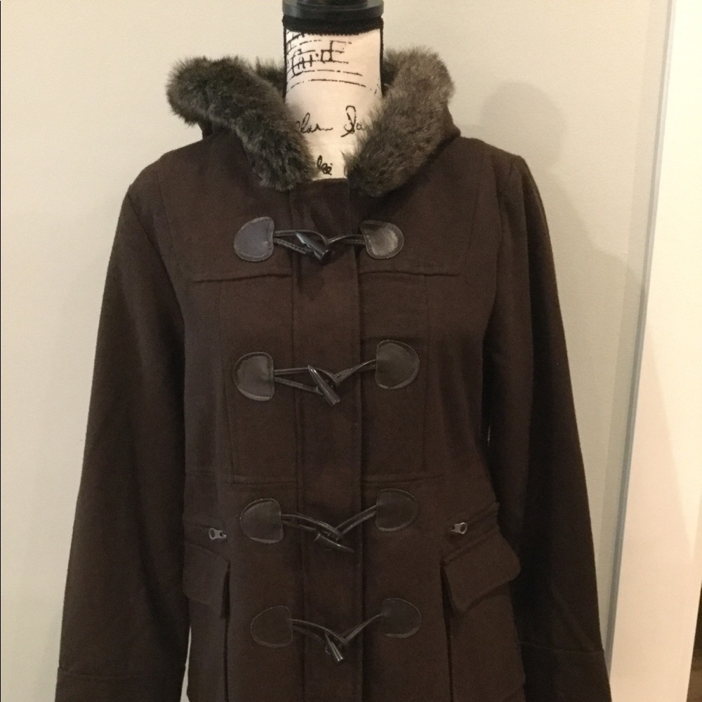Maxxsel Ladies Wool Pea Coat